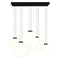 Cwi Lighting Hoops 5 Light LED Chandelier With Black Finish 1273P44-5-101-RC - alternate 1